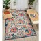 Homeroots 5 x 7 ft. Ivory & Blue Floral Vines Area Rug 385488 - alternate 5